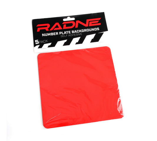Number plate self-adhesive 5-pack
